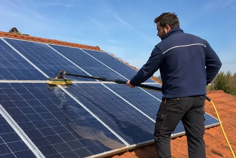 Nettoyage et entretien de panneaux solaires à Trausse